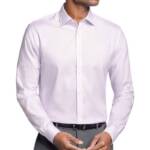 Michael Kors Ultra Wrinkle Free Dress Shirt Men's 2XL 18 36-37 Lilac