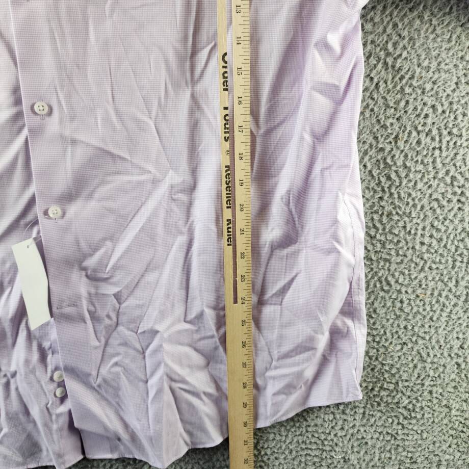 Michael Kors Ultra Wrinkle Free Dress Shirt Men's 2XL 18 36-37 Lilac
