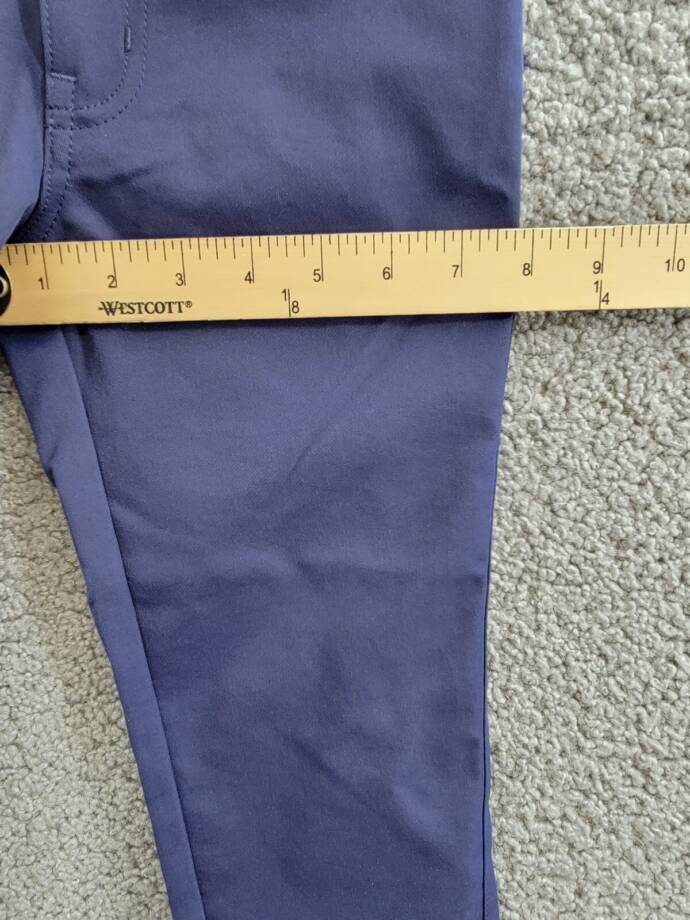 Peter Millar Youth Performance Twill Pants Boys XS (5-6) Navy Button Zip Closure