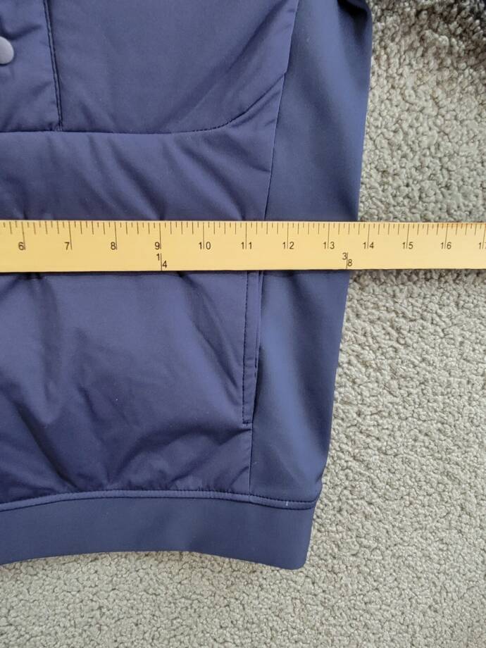 Peter Millar Pursuit Half Snap Zip Hoodie Boys' S Navy Side Pockets Long Sleeve