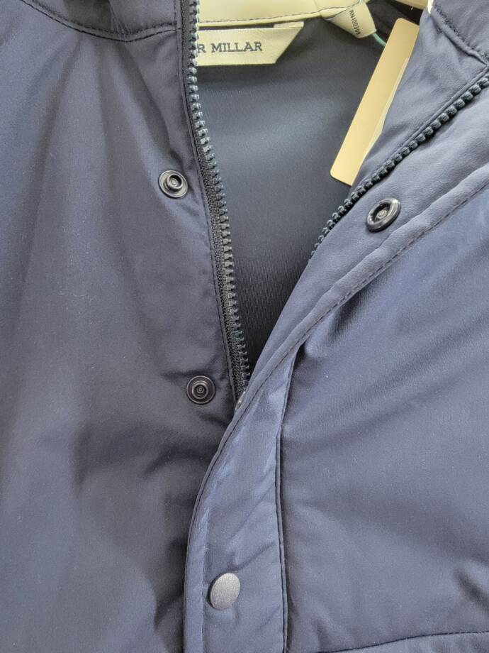Peter Millar Pursuit Half Snap Zip Hoodie Boys' S Navy Side Pockets Long Sleeve