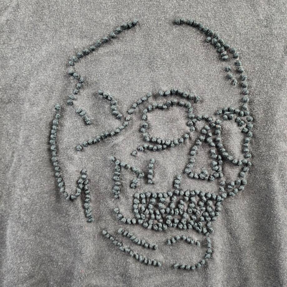 John Varvatos Knot Skull Short Sleeve Tee Men's S Black Crew Neck Pullover