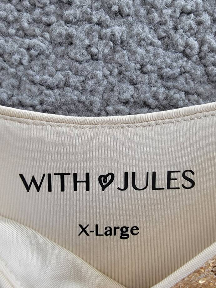 With Jules Sleeveless Sequin Swing Dress Big Girl XL Gold Straight Neck Pullover
