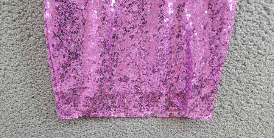 With Jules Sleeveless Sequin Bodycon Dress Big Girls L Lilac Round Neck Pullover