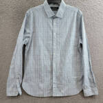 The Men's Store at Bloomingdale's Stretch Slim Fit Button Up Shirt Men's L Slate