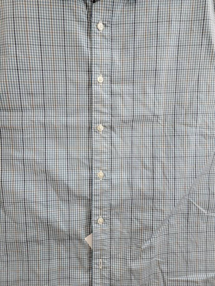 The Men's Store at Bloomingdale's Stretch Slim Fit Button Up Shirt Men's L Slate