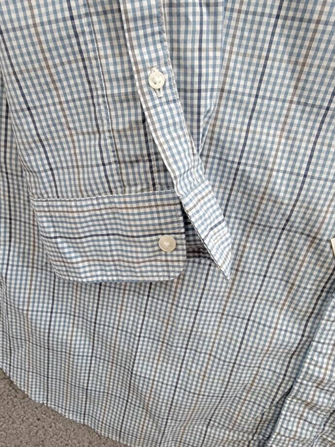 The Men's Store at Bloomingdale's Stretch Slim Fit Button Up Shirt Men's L Slate