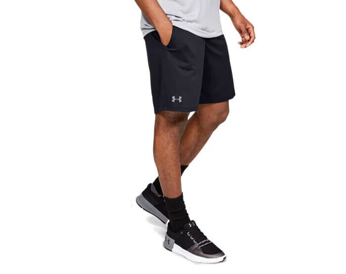 Under Armour Tech™ Mesh Shorts Men's M Black Side Pockets Elastic Waist Pull On