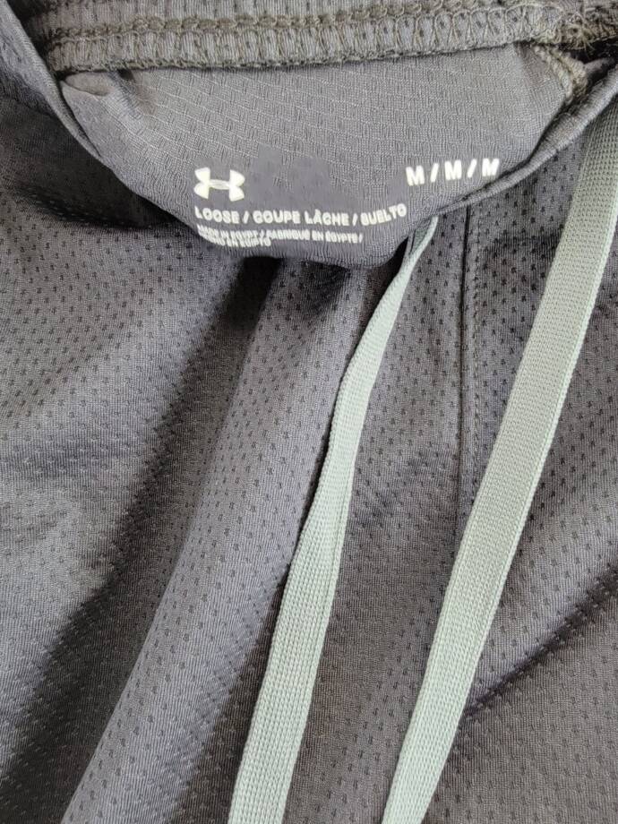 Under Armour Tech™ Mesh Shorts Men's M Black Side Pockets Elastic Waist Pull On