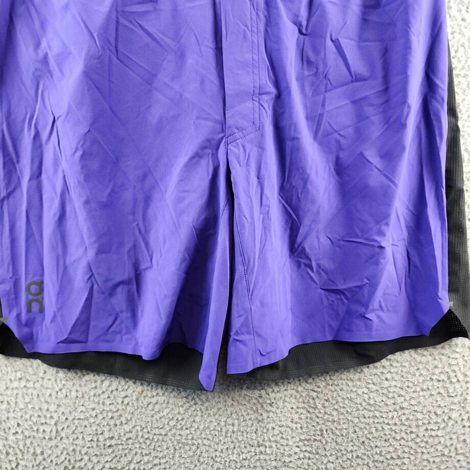 On Lightweight Active Shorts Men's XL Twilight/Black Pocket Elastic Waist PullOn