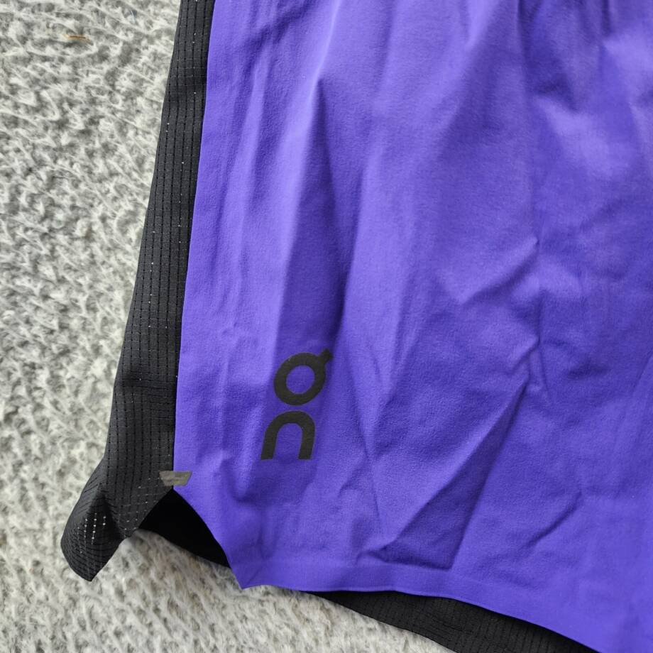On Lightweight Active Shorts Men's XL Twilight/Black Pocket Elastic Waist PullOn