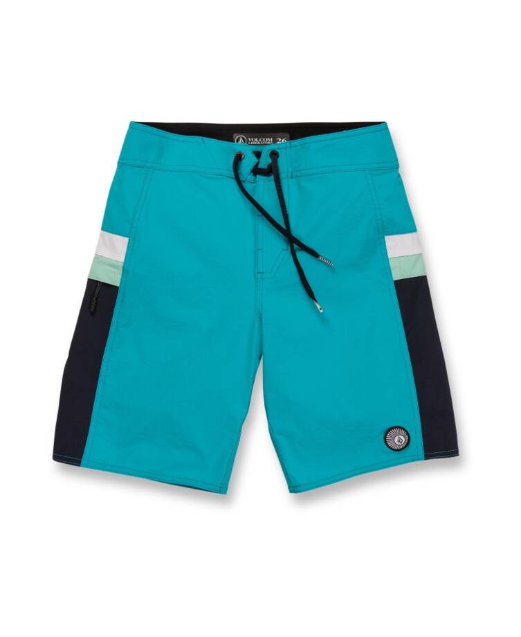 Volcom Minxed Liberators Swim Trunk Big Boys 28 Electric Blue Drawstring Waist