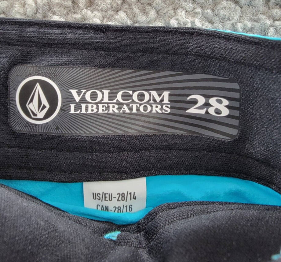 Volcom Minxed Liberators Swim Trunk Big Boys 28 Electric Blue Drawstring Waist