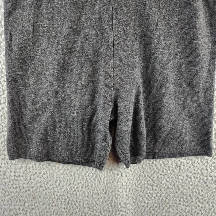 Calvin Klein Sweater Lounge Sleep Shorts Women's L Charcoal Heather Wool Blend