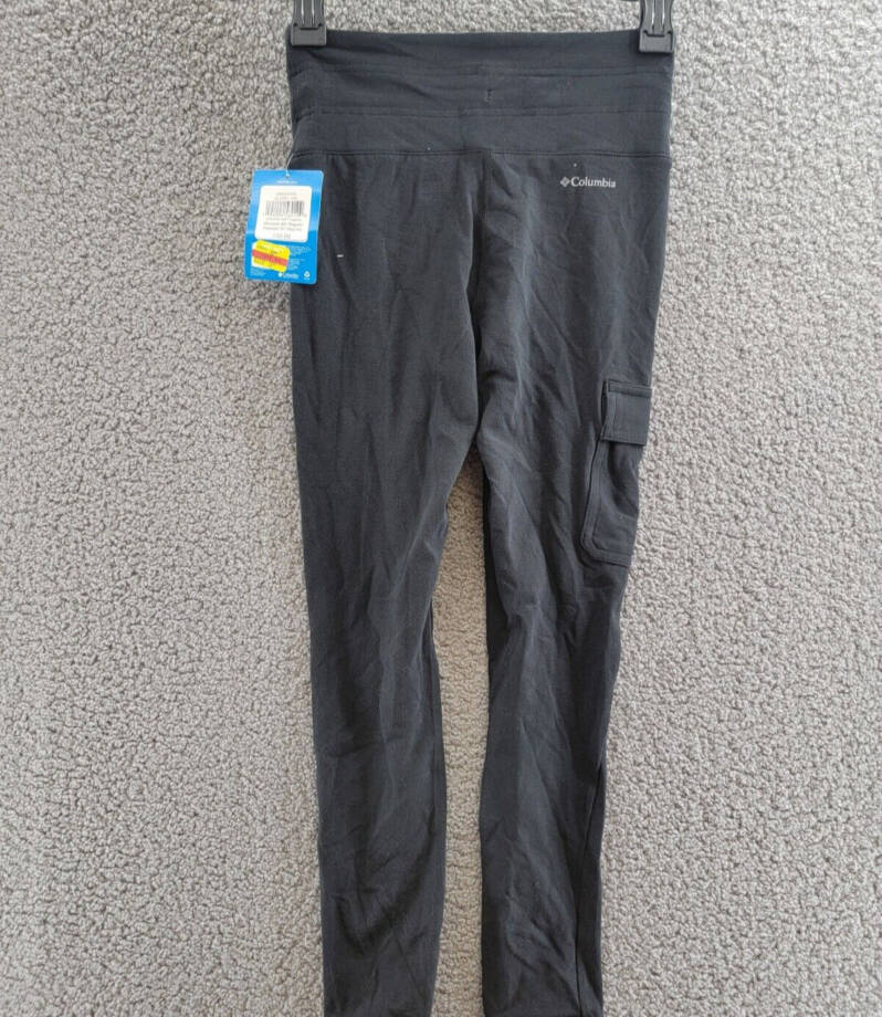 Columbia Trek Leggings Women's XS Black Drawstring Elastic Waistband