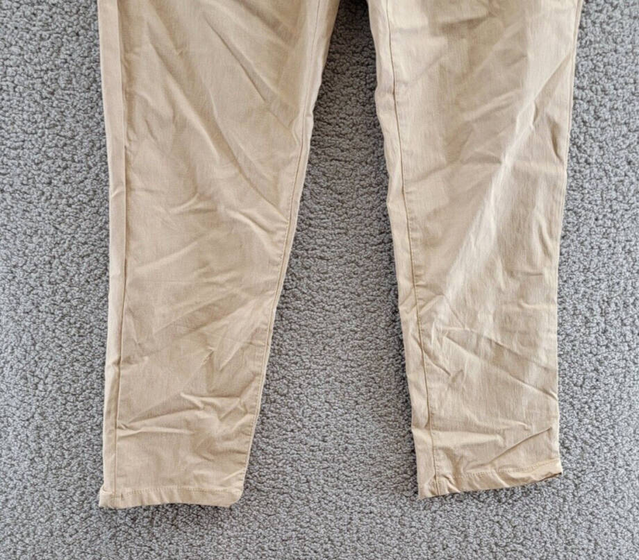 Galaxy By Harvic Chino Slim Fit Everyday Pants Men's 34/30 Khaki Button Closure~