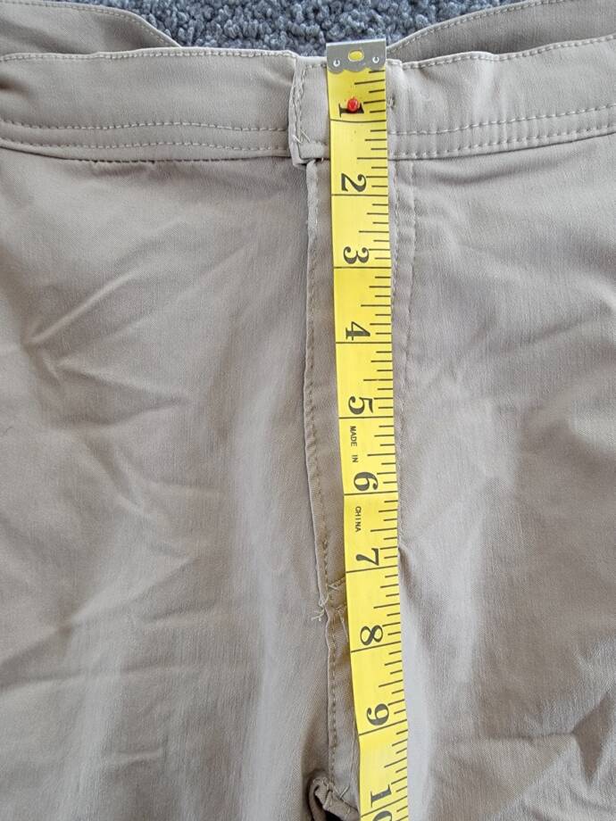 Galaxy By Harvic Chino Slim Fit Everyday Pants Men's 34/30 Khaki Button Closure~