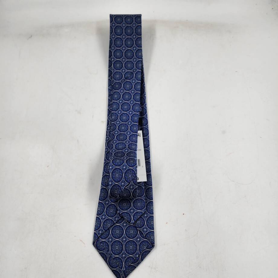 The Men's Store at Bloomingdale's Large Medallion Silk Classic Tie Men's 8 Navy