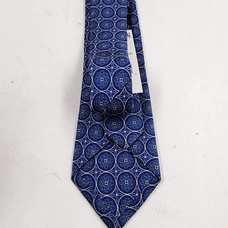 The Men's Store at Bloomingdale's Large Medallion Silk Classic Tie Men's 8 Navy