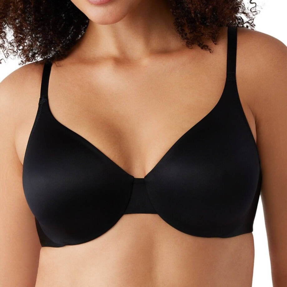 Wacoal Inner Sheen Underwire Bra Women's Plus Size 36G Black Hook & Eye Closure