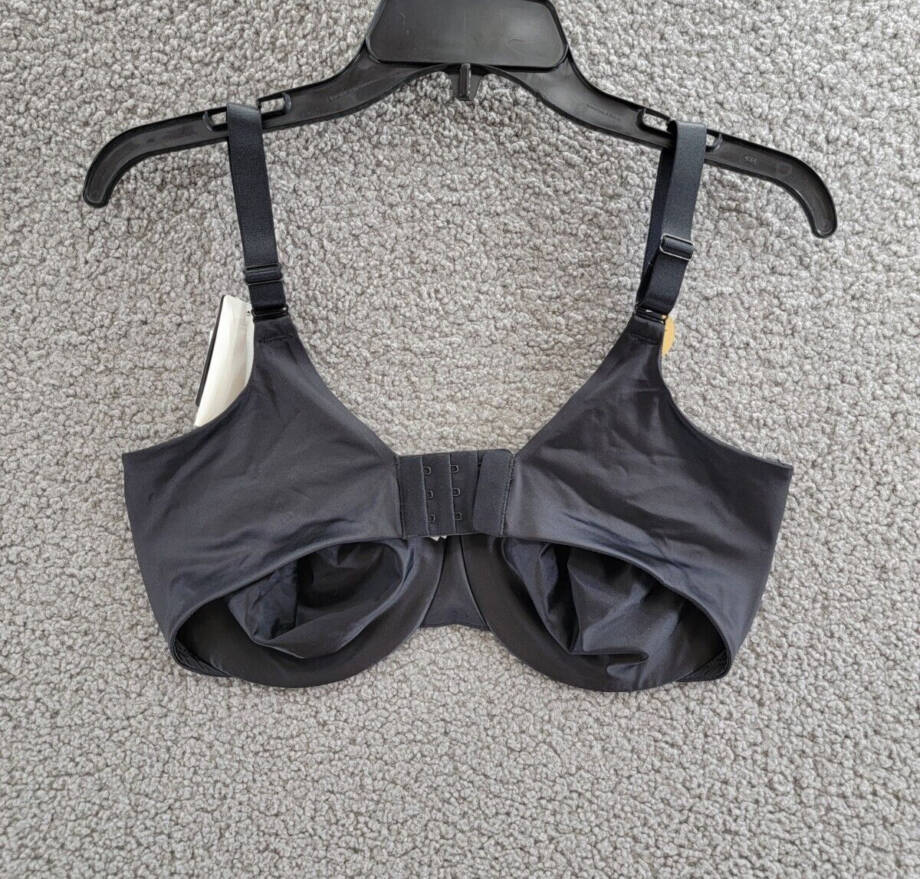 Wacoal Inner Sheen Underwire Bra Women's Plus Size 36G Black Hook & Eye Closure