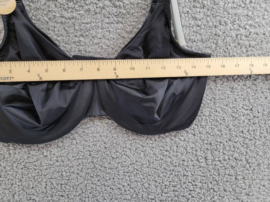 Wacoal Inner Sheen Underwire Bra Women's Plus Size 36G Black Hook & Eye Closure