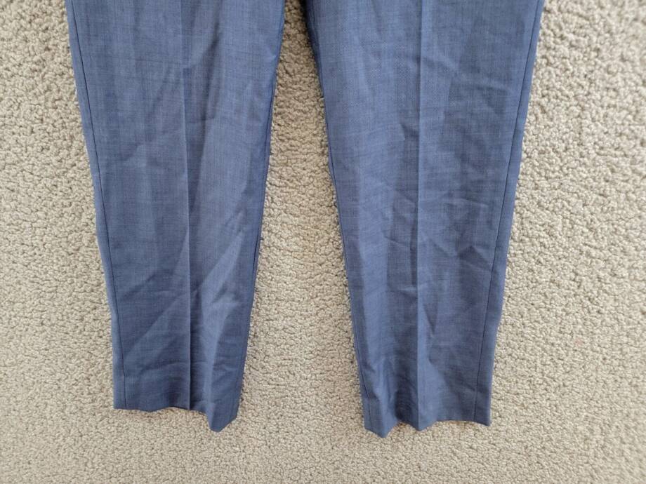 Lauren Ralph Lauren Wool Dress Pants Big Boys 14R Blue Heather Button Zipped