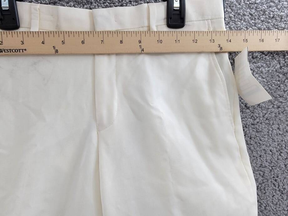 Lauren Ralph Lauren Wool Dress Pants Boys 14R Off White Zip Hook & Bar Closure