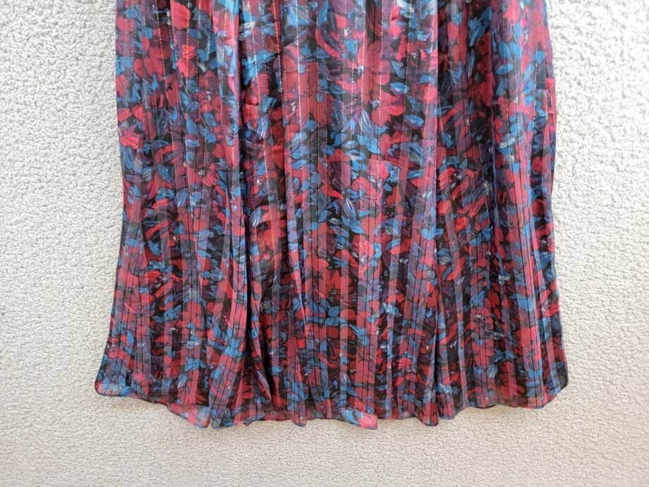 Anne Klein Twist Neck Printed Halter Midi Dress Women's 4 Multicolor Sleeveless