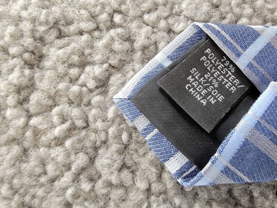 Calvin Klein Plaid Tie Men's Light Blue/Silver Silk Blend Adjustable