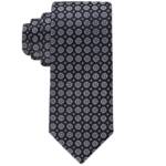 Calvin Klein Hex-Dot Medallion Tie Men's One Size Black Classic Design Pointed