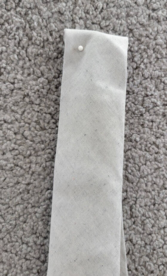HUGO Linen Blend Jacquard-woven Tie Men's One Size Gray Adjustable