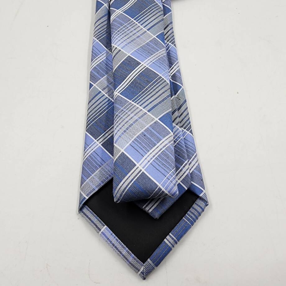 Calvin Klein Silk Blend Ombre Plaid Tie Men's One Size Blue Multi Adjustable