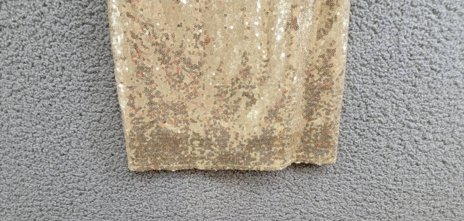 With Jules Sleeveless Sequin Bodycon Dress Big Girls L Gold Round Neck Pullover