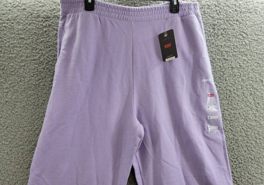 Levi's Everyday Sweatpants Women's XL Purple Rose Tapered Elastic Waist Pull On