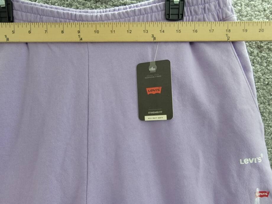 Levi's Everyday Sweatpants Women's XL Purple Rose Tapered Elastic Waist Pull On