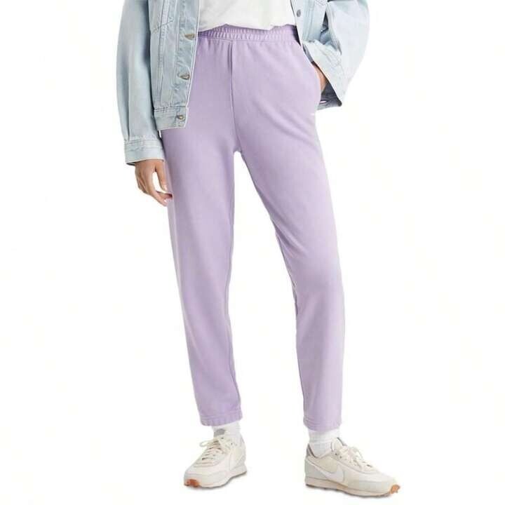 Levi's Everyday Sweatpants Women's M Purple Rose Tapered Elastic Waist Pull On