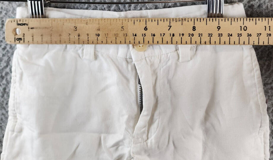 Polo Ralph Lauren Straight Fit Linen Blend Shorts Boys 4 Deckwash White Pockets
