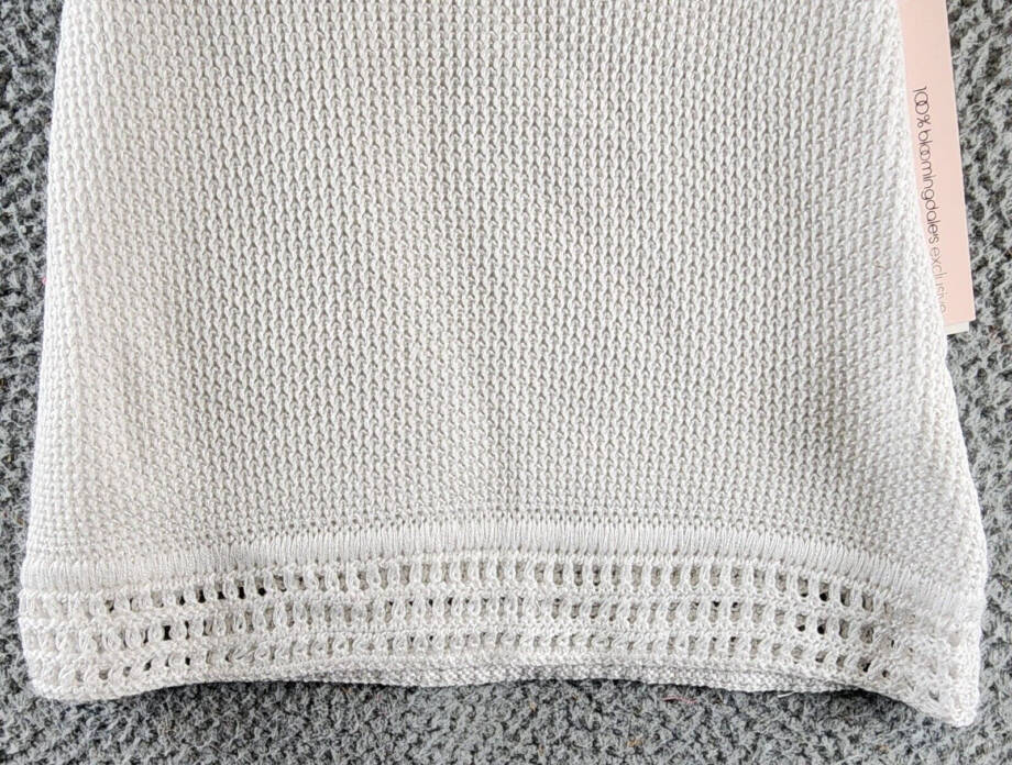 AQUA Crochet Skirt Girls' S 7/8 White Elasticized Waistband A-line Silhouette