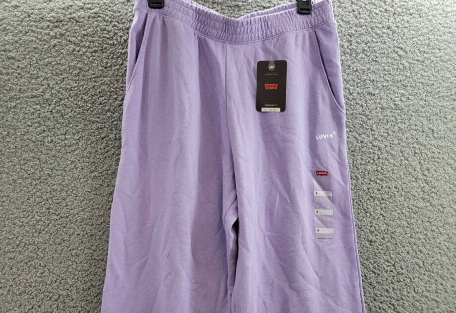 Levi's Everyday Sweatpants Women's S Purple Rose Tapered Elastic Waist Pull On