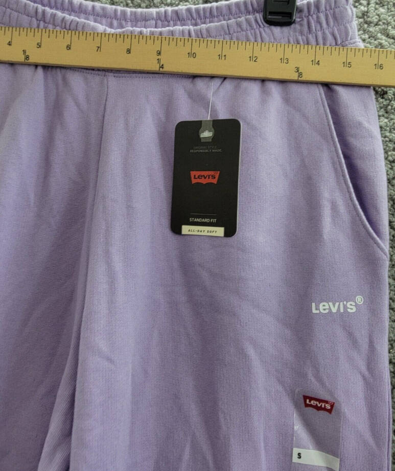 Levi's Everyday Sweatpants Women's S Purple Rose Tapered Elastic Waist Pull On