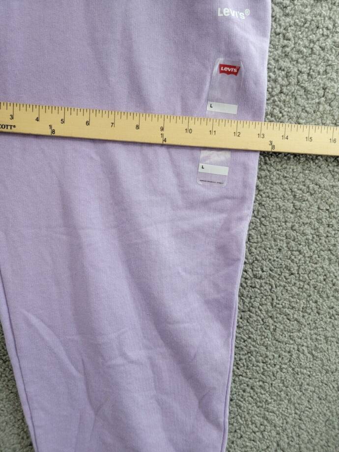 Levi's Everyday Sweatpants Women's L Purple Rose Tapered Elastic Waist Pull On