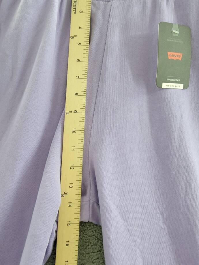 Levi's Everyday Sweatpants Women's L Purple Rose Tapered Elastic Waist Pull On