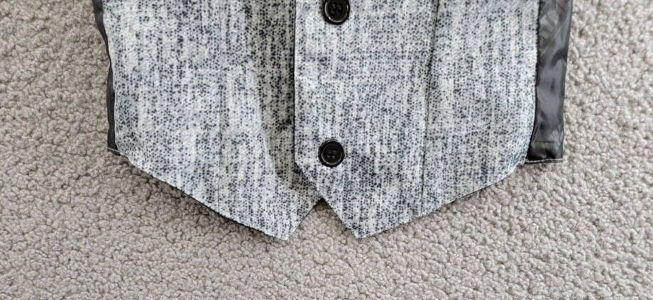 Suitmeister 20's Gangster Vest Boys M 8-10Y Grey Button Front Closure Sleeveless