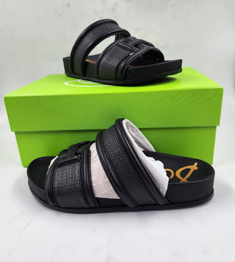 Sam Edelman Rowan Slide Footbed Sandal Women's 5M Black Slip On