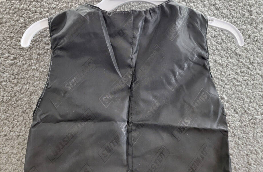Suitmeister 20's Gangster Vest Boys M 8-10Y Grey Button Front Closure Sleeveless