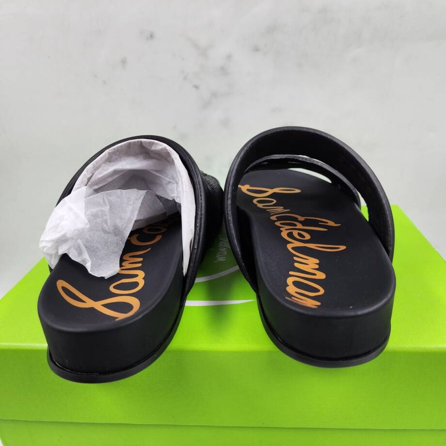 Sam Edelman Rowan Slide Footbed Sandal Women's 5M Black Slip On