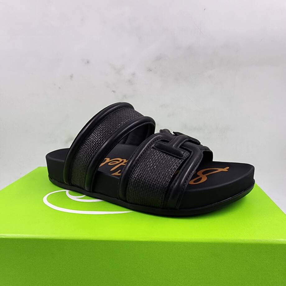 Sam Edelman Rowan Slide Footbed Sandal Women's 5M Black Slip On