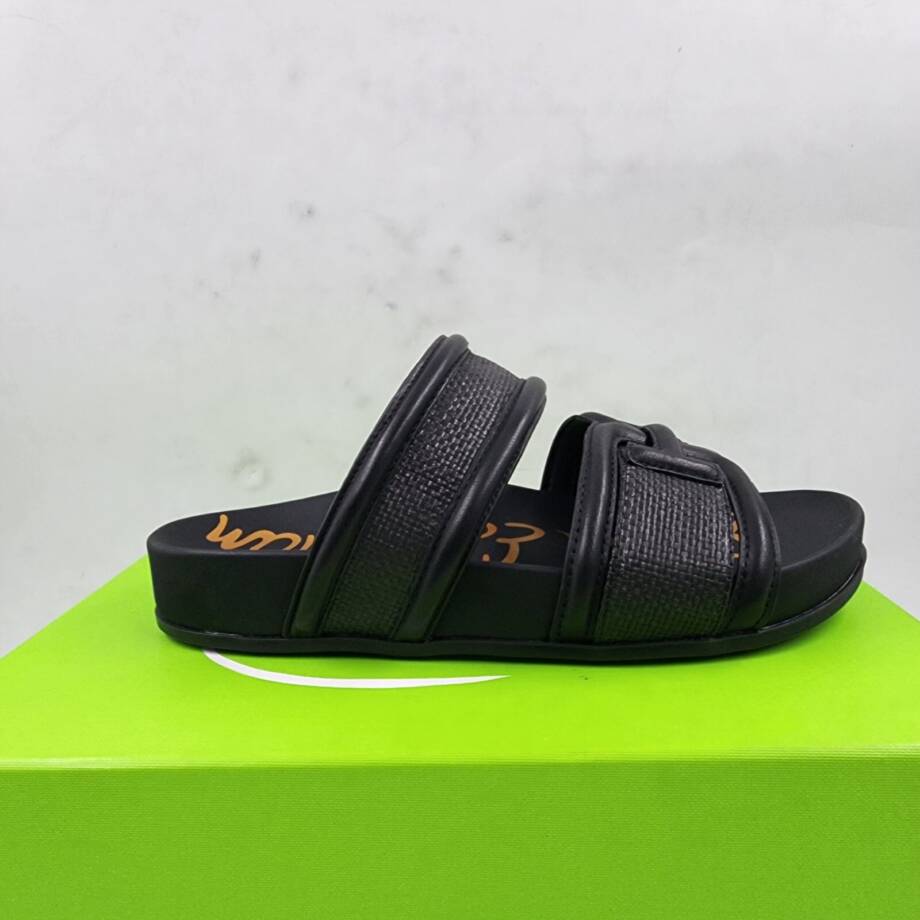 Sam Edelman Rowan Slide Footbed Sandal Women's 5M Black Slip On