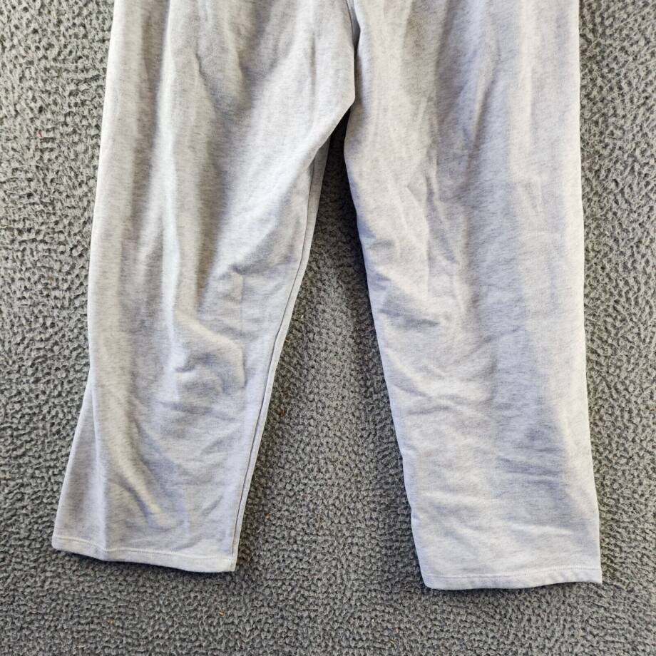 Calvin Klein Cropped Drawstring-Waist Pants Women's XS Optic Heather Pullon